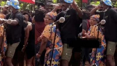Joey B Seen On Camera Chopping The Nyash Of Old Woman As They Dances