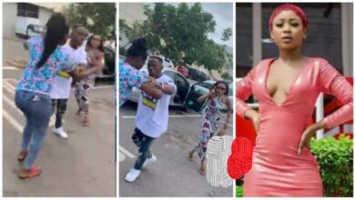 Lady Beats Akuapem Poloo In Public For Snatching Her Husband - Video Below