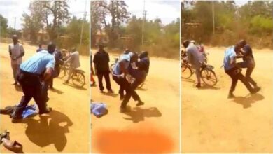 Man Fights Blow To Blow With Armed Police Officer - Video Dey Trend