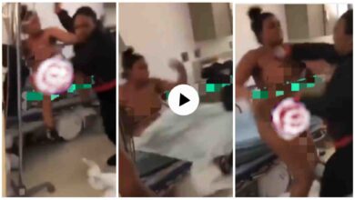 Nurse Husband’s Sidechic Beaten By Wife In His Hospital - Watch To See De Reason